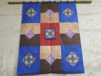 Vỏ gối vuông LT thổ cẩm Đồng Văn